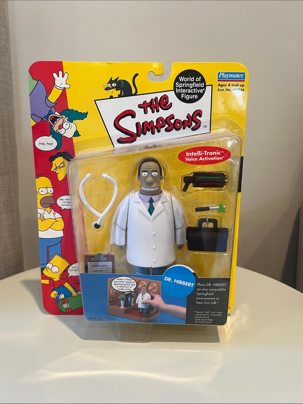 The Simpsons Dr. Hibbert Action Figure - White Coat (Playmates)
